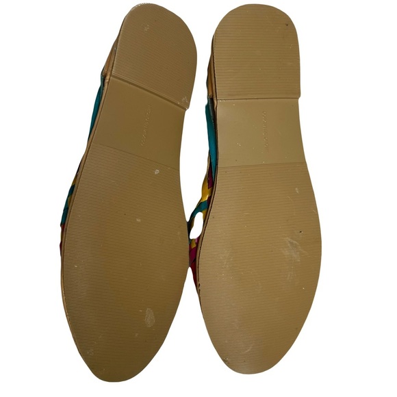 Women’s Calzado Artisanal Leather Huaraches Colorful Woven Design Size 9 - Picture 3 of 12